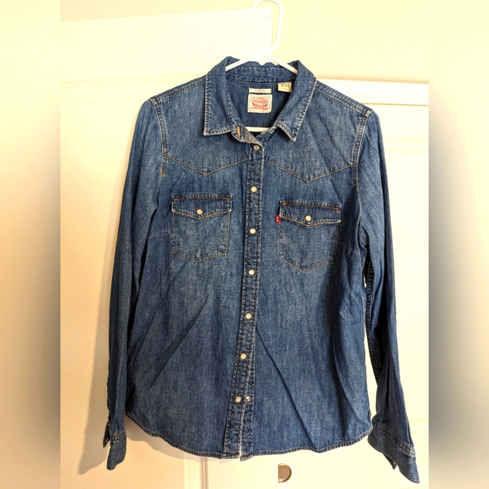 Denim Long sleeve Button up